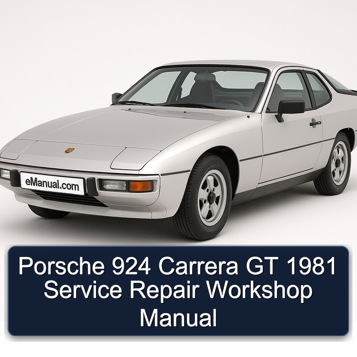 1981 Porsche 924 Carrera GT Service Repair Workshop Manual PDF
