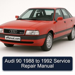 1988-1992 Audi 90 Service Repair Workshop Manual PDF