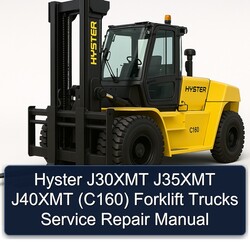 Hyster J30XMT J35XMT J40XMT (C160) Forklift Trucks Service Repair Workshop Manual PDF