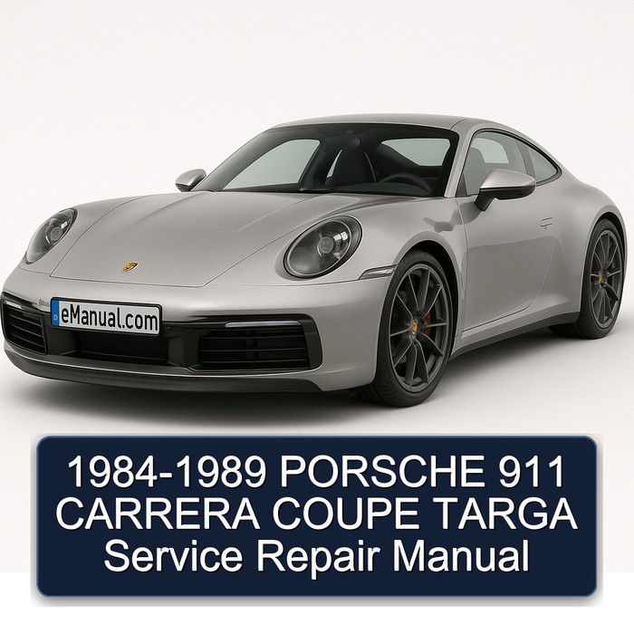 1984-1989 Porsche 911 Carrera Coupe Targa Service Repair Workshop Manual PDF
