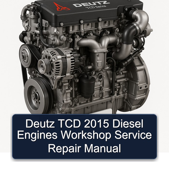 2015 Deutz TCD Series Diesel Engines Service Repair Workshop Manual PDF