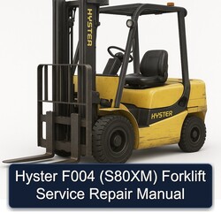 Hyster F004 (S80XM) Forklift Service Repair Workshop Manual PDF
