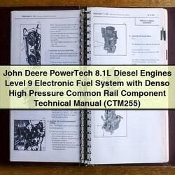 John Deere Powertech 8.1l Diesel Engines Level 9 Electronic Fuel System Denso Common Rail (CTM255) Service Repair Workshop Manual PDF