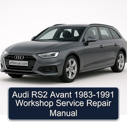 1983-1991 Audi Avant RS2 Service Repair Workshop Manual PDF