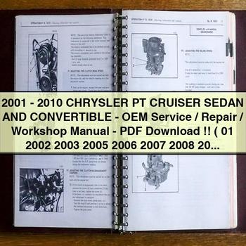 2001-2010 Chrysler PT Cruiser Sedan Convertible / Service Repair Workshop Manual PDF