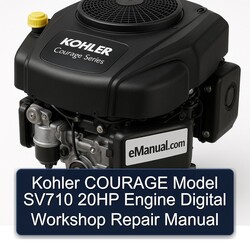 Kohler Courage Series Model SV710 20HP Engine Digital Service Repair Workshop Manual PDF
