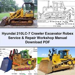 Hyundai 210LC-7 Crawler Excavator Robex Service Repair Workshop Manual PDF