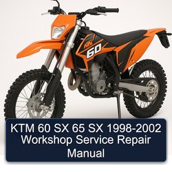 1998-2002 KTM 60 SX 65 Service Repair Workshop Manual PDF