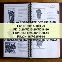 Komatsu Fg/fd Series Forklift Service Repair Workshop Manual PDF