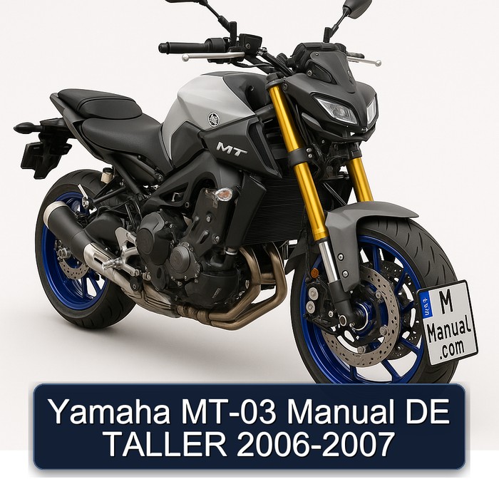 2006-2007 Yamaha MT Series MT-03 DE Taller Service Repair Workshop Manual PDF