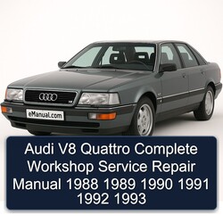1988-1993 Audi V8 Quattro Service Repair Workshop Manual PDF