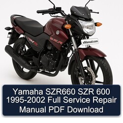 1995-2002 Yamaha SZR Models SZR660 600 Service Repair Workshop Manual PDF