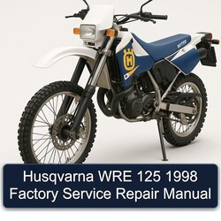 1998 Husqvarna WRE Models 125 Service Repair Workshop Manual PDF
