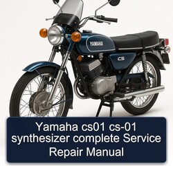 Yamaha CS Models CS01 CS-01 Synthesizer Service Repair Workshop Manual PDF