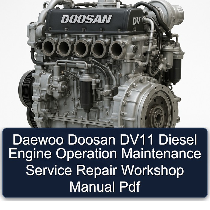 Daewoo Doosan DV Series DV11 Diesel Engine Operation Service Repair Workshop Manual PDF