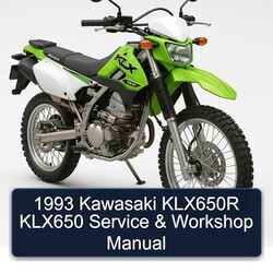 1993 Kawasaki KLX Series KLX650R KLX650 Service Repair Workshop Manual PDF