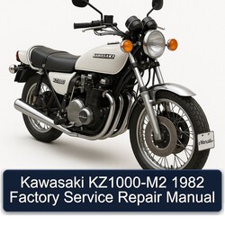 1982 Kawasaki KZ Series Kz1000-m2 Service Repair Workshop Manual PDF