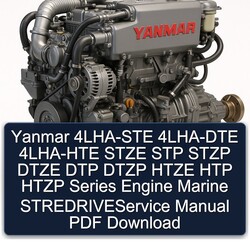 Yanmar 4LHA-STE 4LHA-DTE 4LHA-HTE Stze STP Stzp Dtze DTP Dtzp Htze HTP Htzp Series Engine Marine Stredriveservice Service Repair Workshop Manual PDF