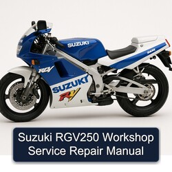 Suzuki RGV250 Service Repair Workshop Manual PDF