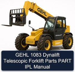 Gehl 1083 Dynalift Telescopic Forklift Parts Part IPL Service Repair Workshop Manual PDF