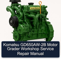 John Deere K Series Komatsu Gd650aw-2b Motor Grader Service Repair Workshop Manual PDF