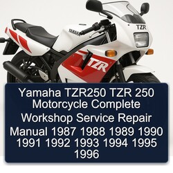 1987-1996 Yamaha TZR Models TZR250 250 Motorcycle Service Repair Workshop Manual PDF