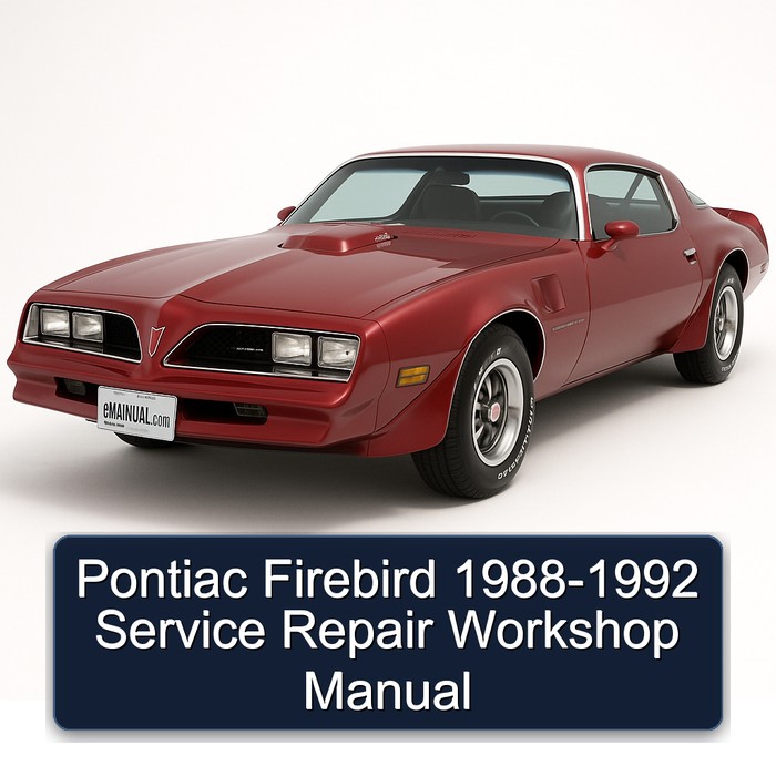 1988-1992 Pontiac Firebird Service Repair Workshop Manual PDF