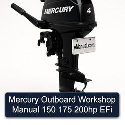 Mercury Outboard 150 175 200HP Efi Service Repair Workshop Manual PDF