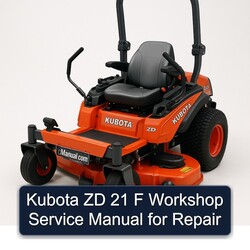 Kubota ZD 21 F Service Repair Workshop Manual PDF