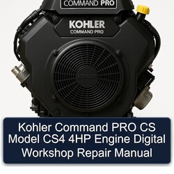 Kohler Command Pro Models CS Model CS4 4HP Engine Digital Service Repair Workshop Manual PDF
