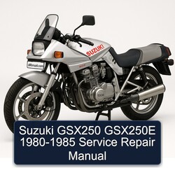 1980-1985 Suzuki GSX Series GSX250 GSX250E Service Repair Workshop Manual PDF