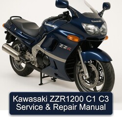 Kawasaki ZZ R Series ZZR1200 C1 C3 Service Repair Workshop Manual PDF
