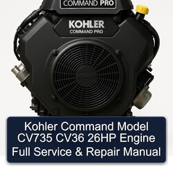 Kohler Command Pro Models Model CV735 CV36 26HP Engine Service Repair Workshop Manual PDF