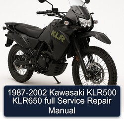 1987-2002 Kawasaki KLR Series KLR500 KLR650 Service Repair Workshop Manual PDF