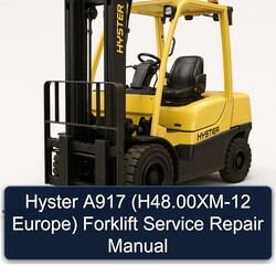 Hyster A917 (h48.00xm-12 Europe) Forklift Service Repair Workshop Manual PDF