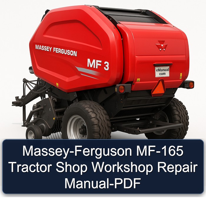 Massey-ferguson MF-165 Tractor Shop Service Repair Workshop Manual PDF