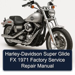1971 Harley Davidson Super Glide Harley-davidson FX Service Repair Workshop Manual PDF