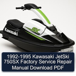 1992-1995 Kawasaki Jetski 750SX Service Repair Workshop Manual PDF