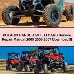 2005-2007 Polaris Ranger 500 EFI Carb Service Repair Workshop Manual PDF
