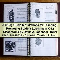 E-STUDY Methods Teaching: Promoting Student Learning K-12 Classrooms Service Repair Workshop Manual PDF