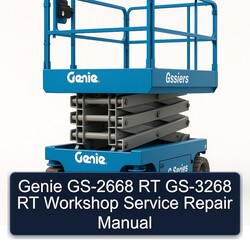Genie GS-2668 RT GS-3268 Service Repair Workshop Manual PDF