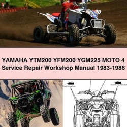 1983-1986 Yamaha YTM200 YFM200 YGM225 Moto 4 Service Repair Workshop Manual PDF