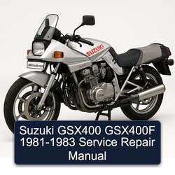 1981-1983 Suzuki GSX Series GSX400 GSX400F Service Repair Workshop Manual PDF