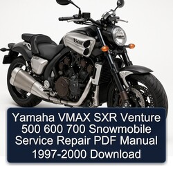 1997-2000 Yamaha Vmax SXR Venture 500 600 700 Snowmobile Service Repair Workshop Manual PDF