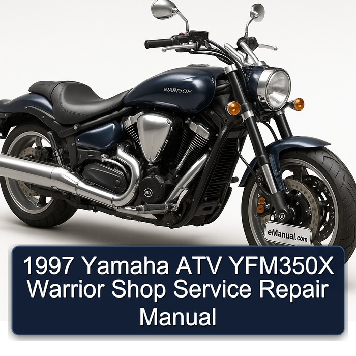 1997 Yamaha Warrior ATV YFM350X Shop Service Repair Workshop Manual PDF