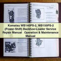 Komatsu Wb140ps-2 Wb150ps-2 (POWER-SHIFT) Backhoe-loader Operation Service Repair Workshop Manual PDF