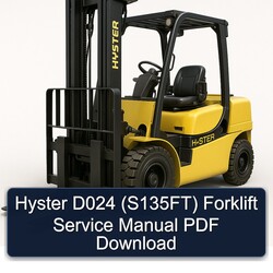 Hyster D024 (S135FT) Forklift S135FT Service Repair Workshop Manual PDF