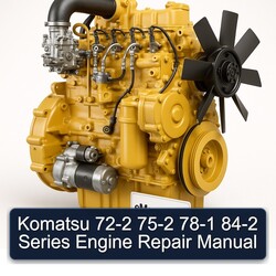 Komatsu Series Manuals 72-2 75-2 78-1 84-2 Engine Service Repair Workshop Manual PDF