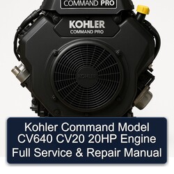 Kohler Command Pro Models Model CV640 CV20 20HP Engine Service Repair Workshop Manual PDF