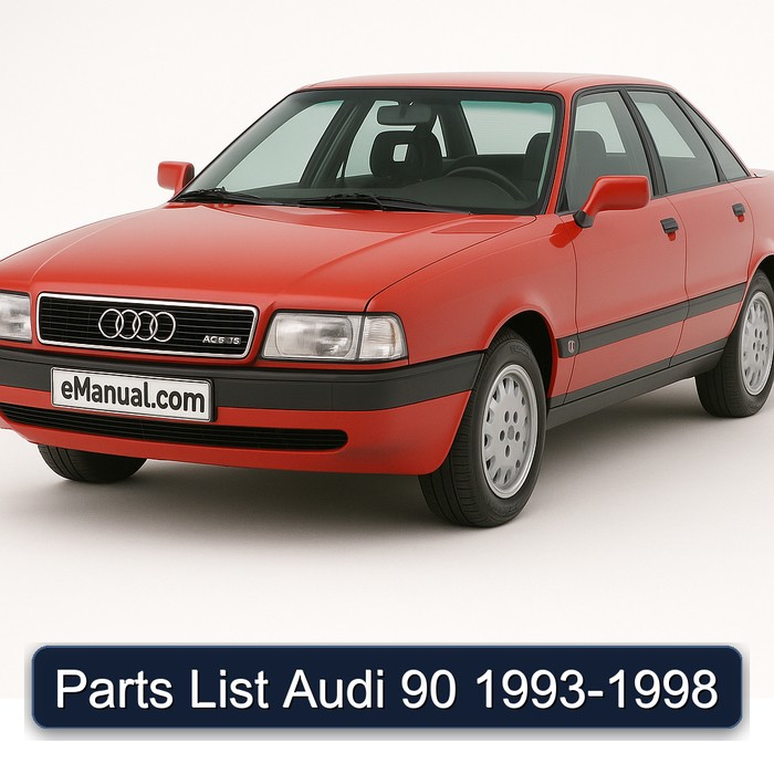 1993-1998 Audi 90 Parts Catalog PDF
